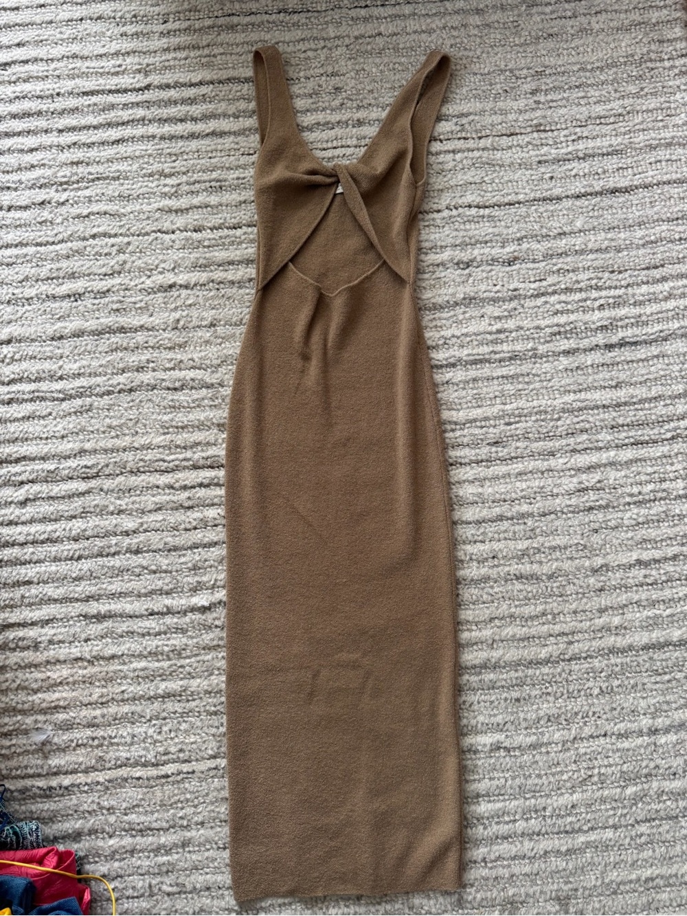 bec + bridge Brown Twist-Front Maxi Dress